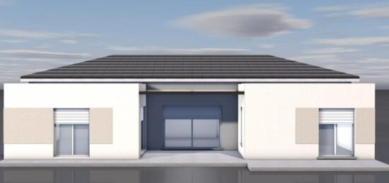 Plan de maison Surface terrain 100 m2 - 4 pièces - 4  chambres -  sans garage 