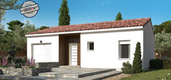 Plan de maison Surface terrain 94 m2 - 4 pièces - 3  chambres -  avec garage 