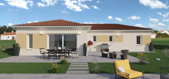 Plan de maison Surface terrain 115 m2 - 4 pièces - 4  chambres -  avec garage 